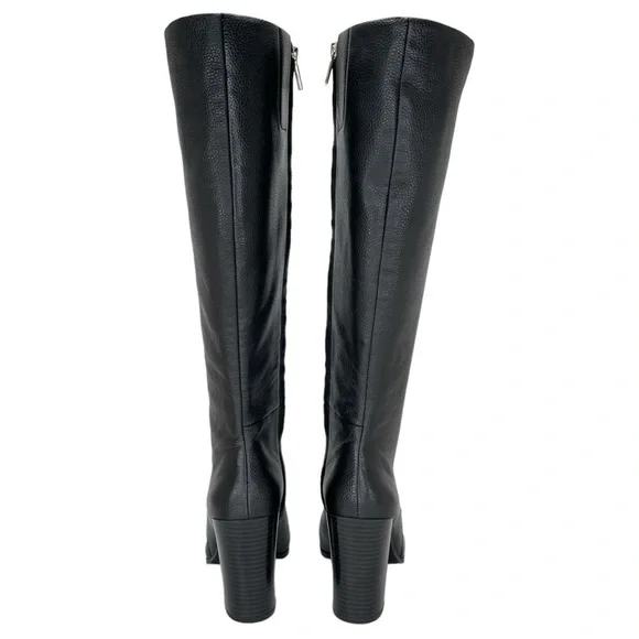 Kenneth Cole New York Justin Black Leather Knee High Womens Boots Size 6.5M - Picture 8 of 16